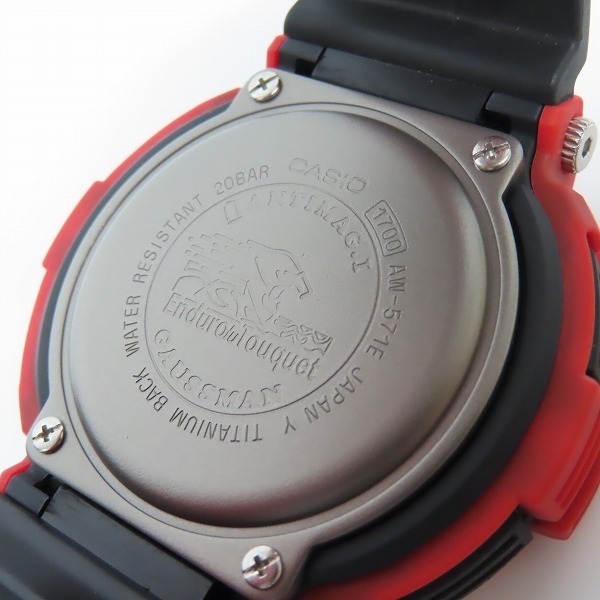未使用◆G-SHOCK ガウスマン レッド◆AW-571E-4A3T