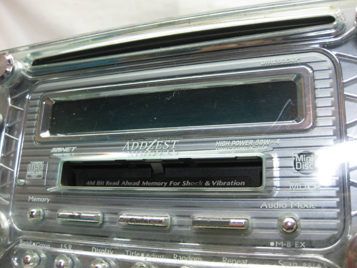 K-987 ADDZEST アゼスト DMZ635LP MDLP AUX 2Dサイズ CD&MDデッキ 故障