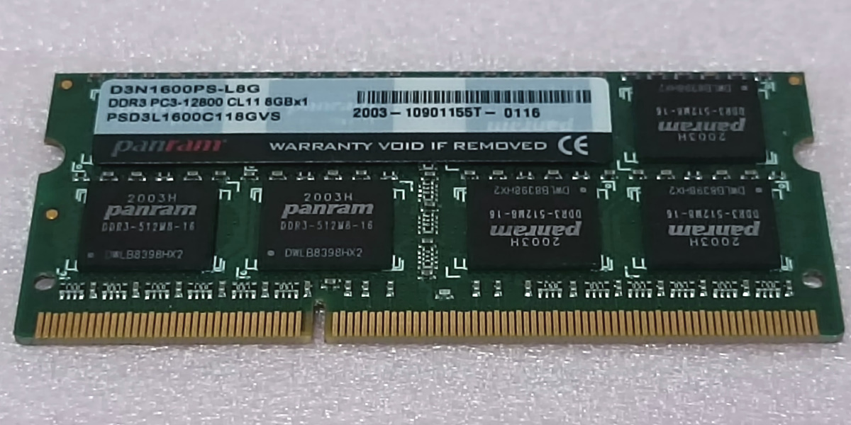 送料無料，限定SALE CFD D3N1600PS-L8G PC3L-12800S/DDR3L-1600 204Pin DDR3 S.O.DIMM 8GB(8GB)｜売買されたオークション情報、yahooの商品情報をアーカイブ公開 - オークファン DIMM