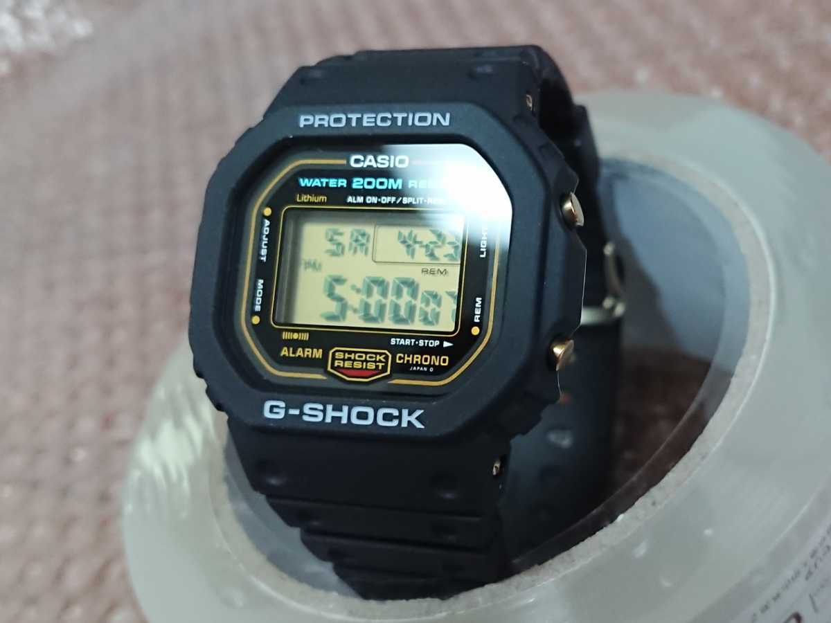 ▽G-SHOCK スピード DW-5600C-9 ゴールド 金 レトロ オールドG 