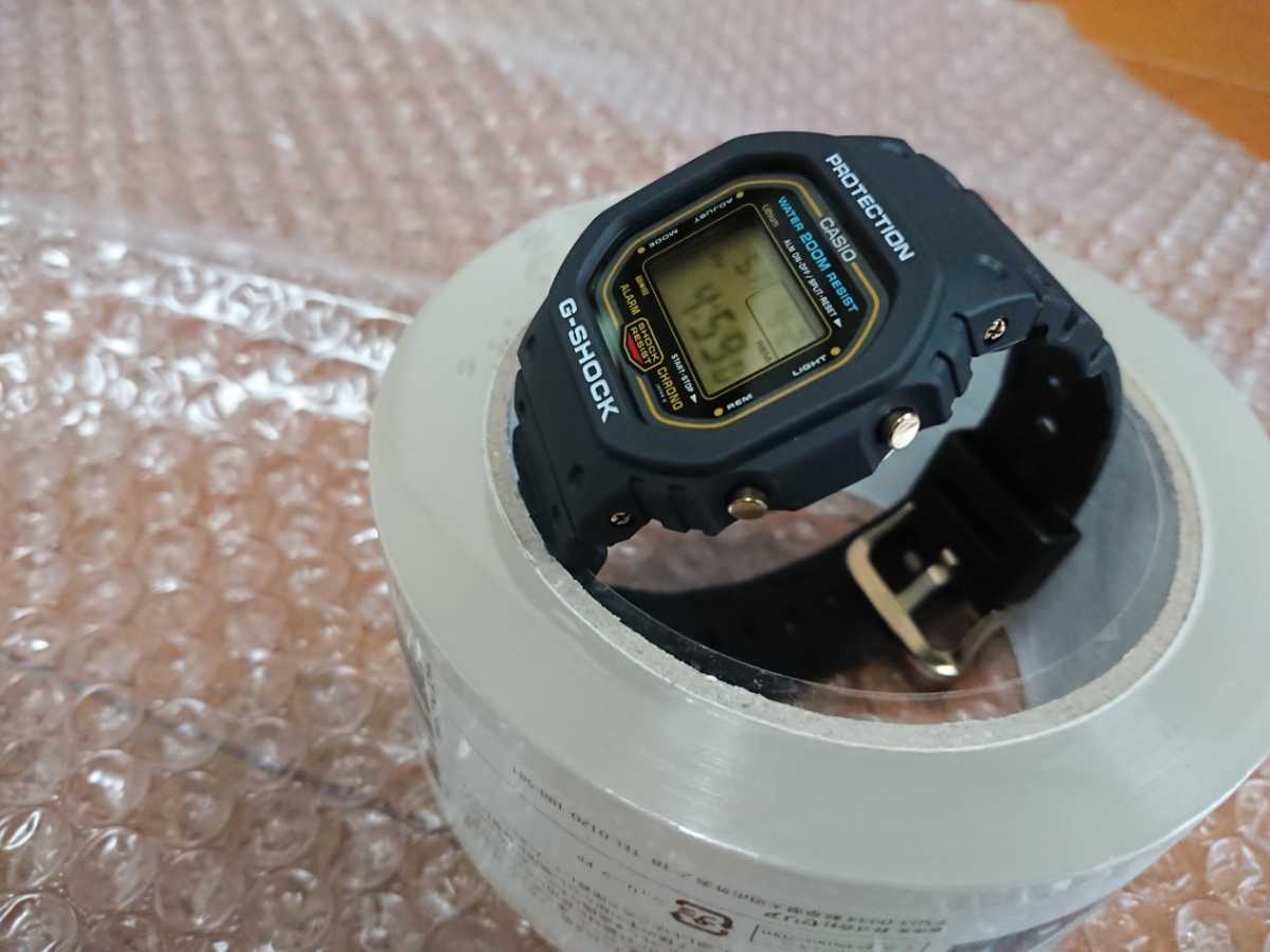 ▽G-SHOCK スピード DW-5600C-9 ゴールド 金 レトロ オールドG 