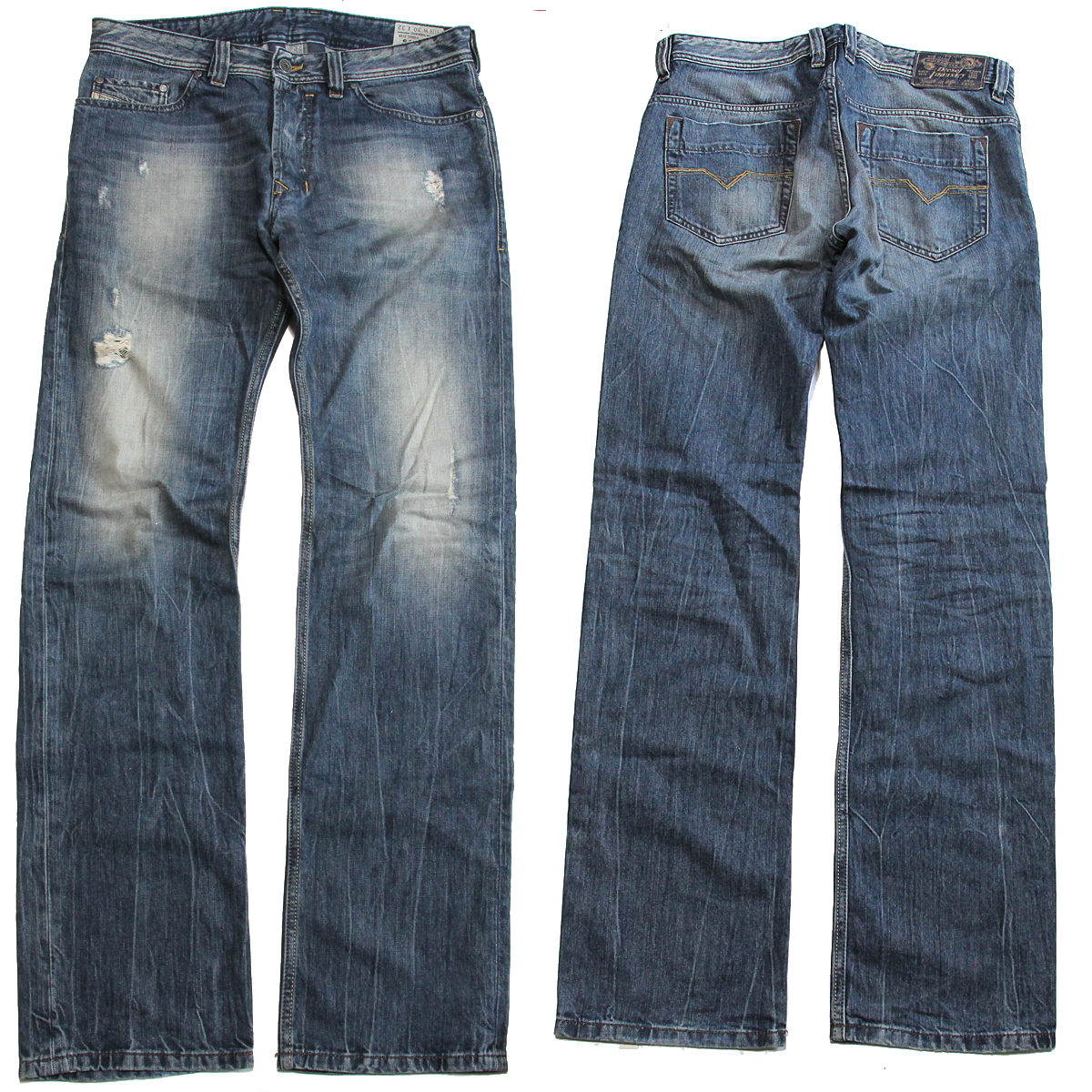 DIESEL ディーゼル SAFADO デニム ダメージ加工 ボタンフライW32 