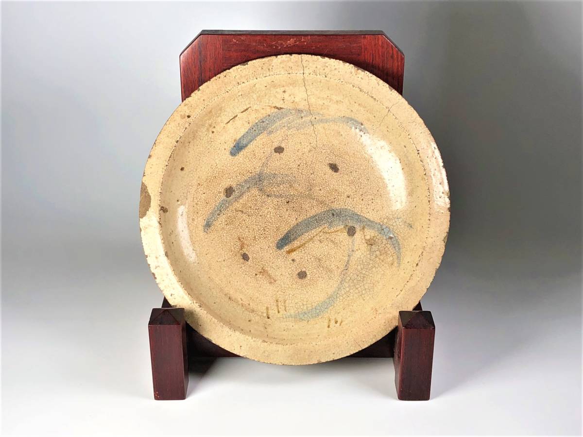古瀬戸 石皿 三階松絵皿 民藝 江戸時代(皿)｜売買されたオークション