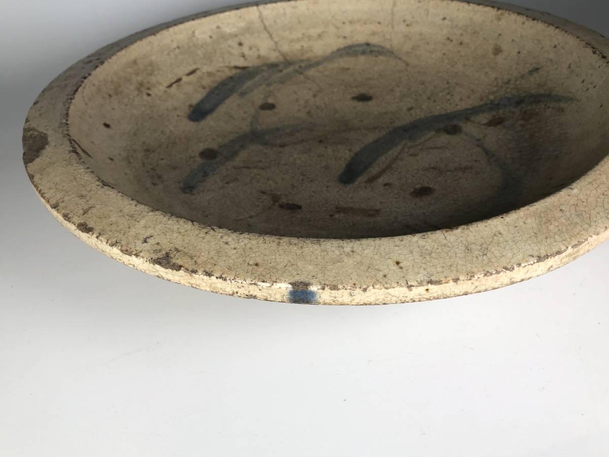 古瀬戸 石皿 三階松絵皿 民藝 江戸時代(皿)｜売買されたオークション