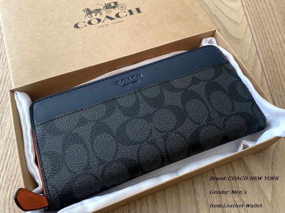  箱付き COACH コーチ メンズ 長財布 小銭入れあり シグネチャー ラウンドジップ ツートン アウトレット 正規品(男性用財布)｜売買されたオークション情報、yahooの商品情報をアーカイブ公開 - 服飾小物
