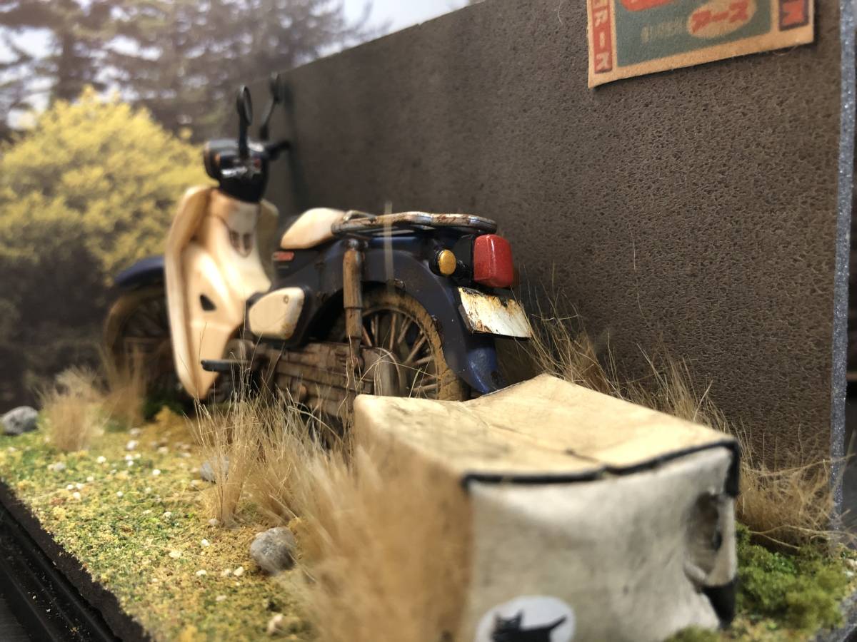 レトロ自販機・初代スーパーカブ・昭和・ジオラマ 色っぽかっ