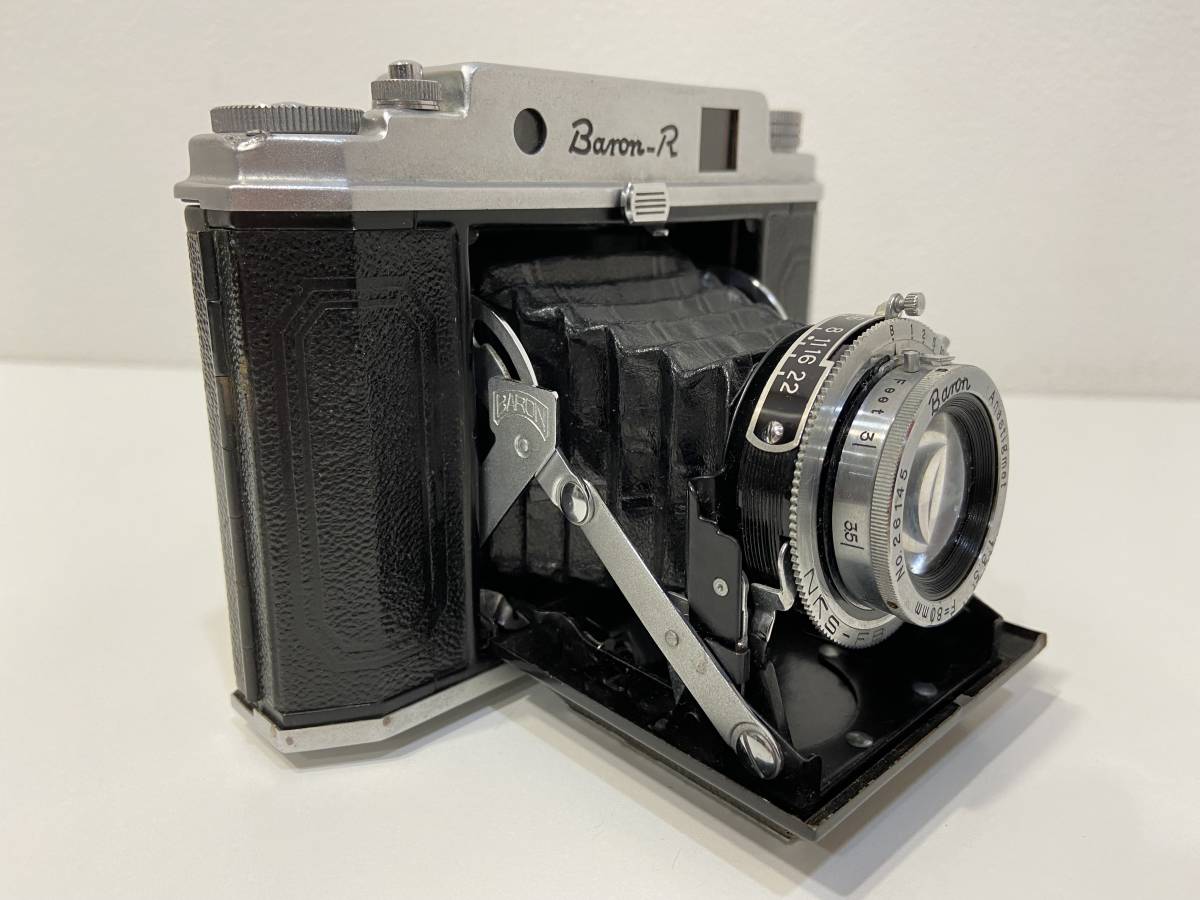 19582 品 BARON バロン Baron-R 蛇腹カメラ Baron 1:3.5 F-80mm 動作未確認(その他)｜売買された ...