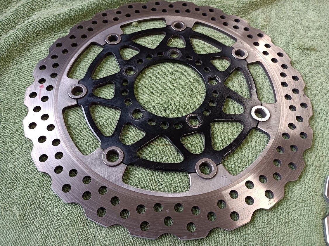 ZRX1200DAEG ダエグ フロントブレーキディスクローター 程度良いです