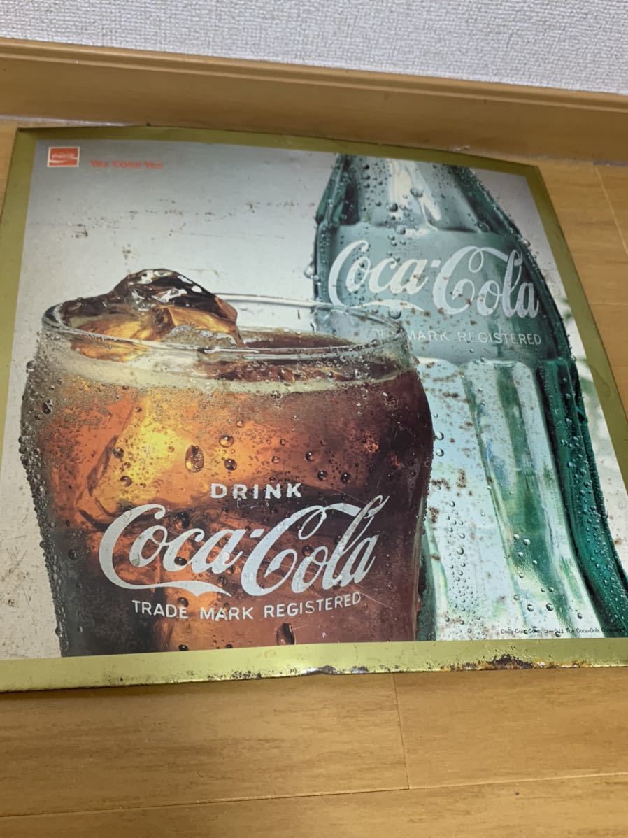 1000円スタート コカ・コーラ 看板 レトロ 当時物 Coca Cola