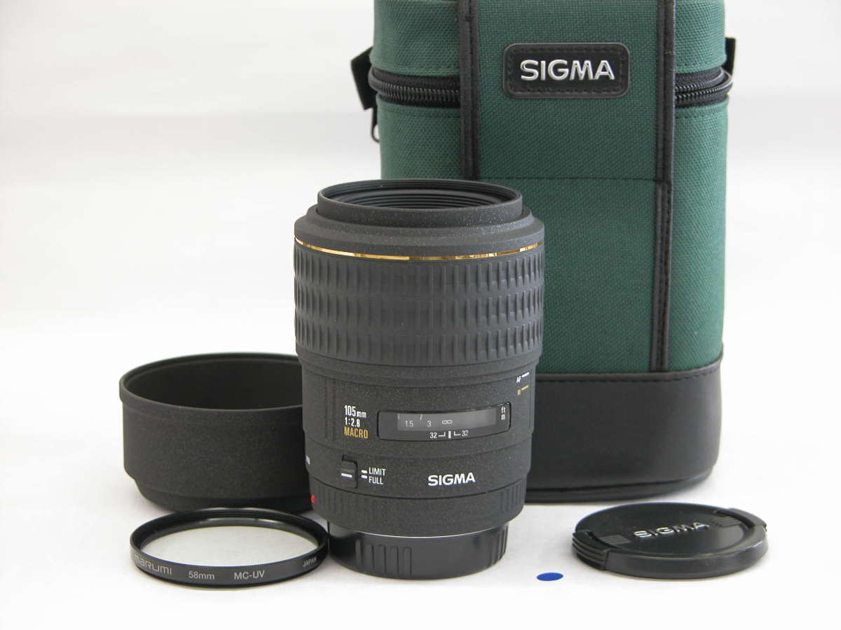 F2.8 : DG 105mm EX MACRO シグマ SIGMA ニコン用 家電 DN ◎ MACRO 