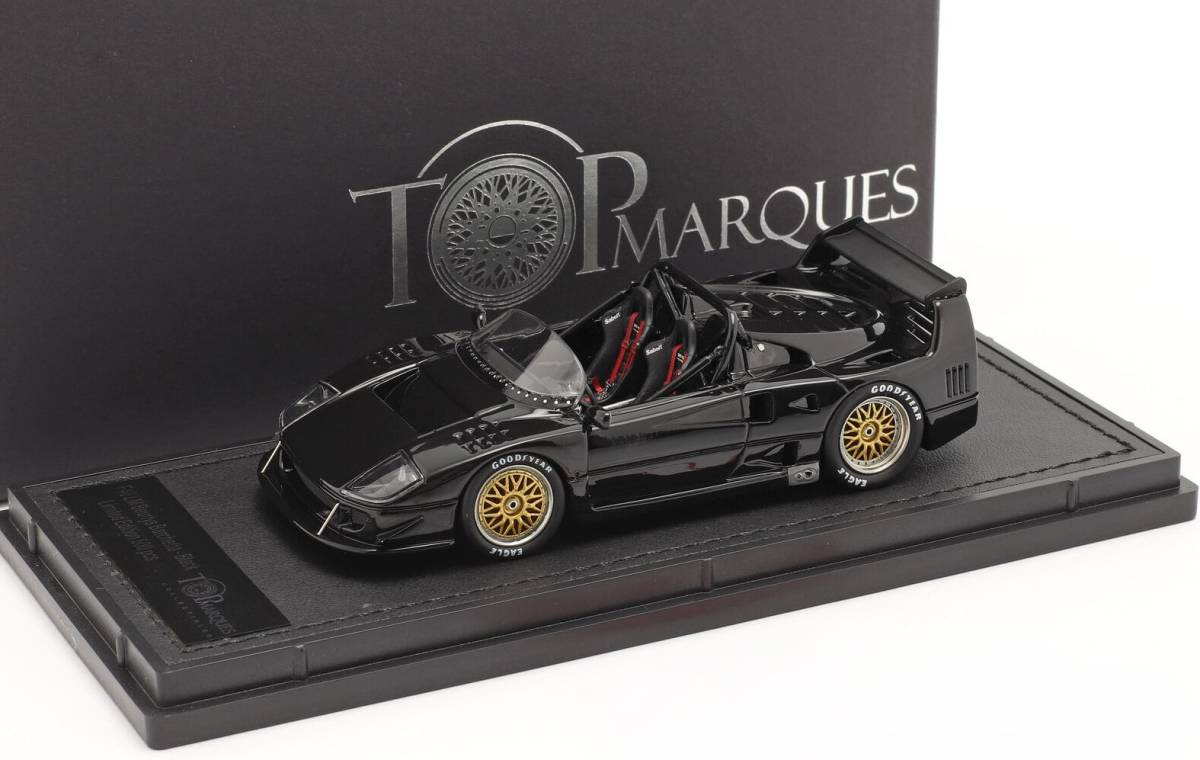 高品質，豊富な 1:43 Top Marques フェラーリ F40 LM スパイダー Beurlys Barchetta ブラック(乗用車)｜売買されたオークション情報、yahooの商品情報をアーカイブ公開 - オークファン 乗用車
