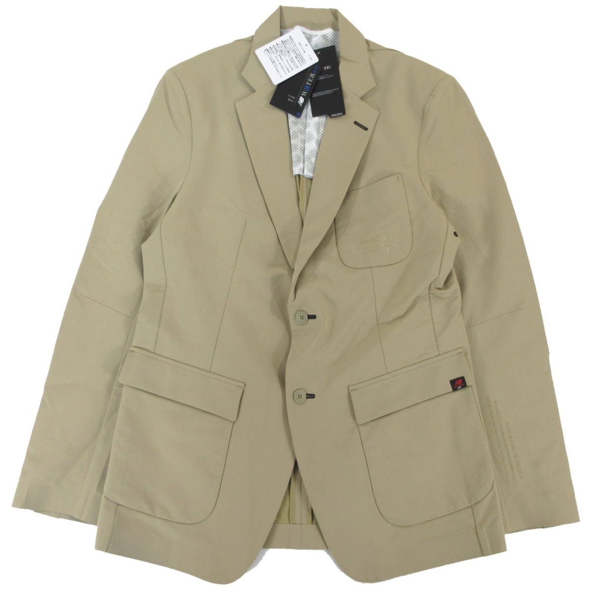 新品◆New Balance Golf◆撥水 ストレッチ テック テーラード ジャケット 6(LL) ベージュ◆ニューバランス ゴルフ◆J415