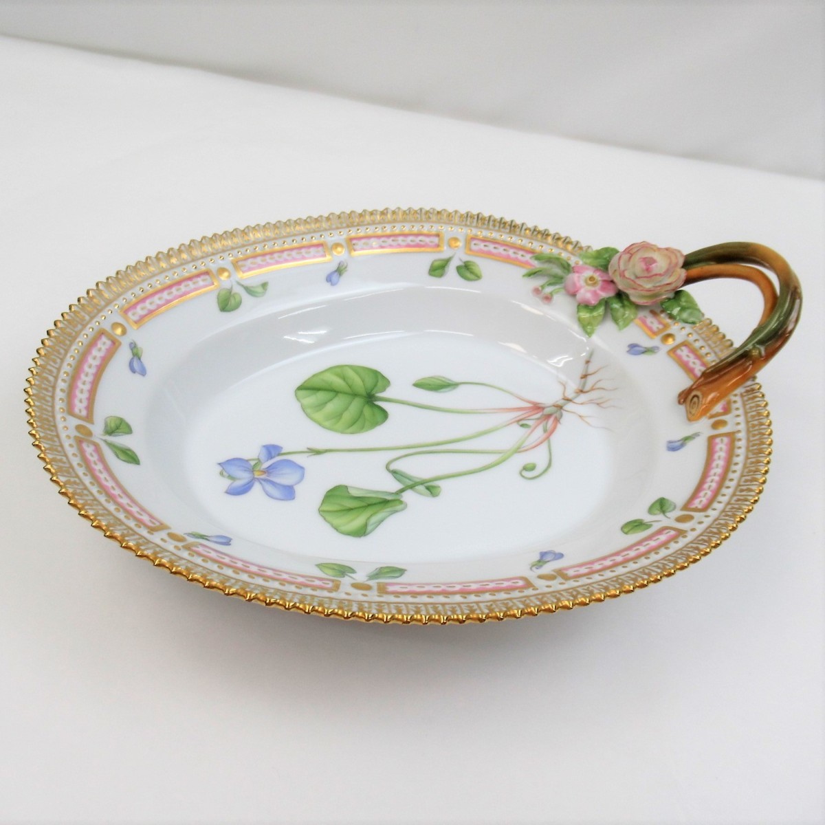 1円～ ロイヤルコペンハーゲン フローラダニカ Viola epipsila ledeb オーバル ピクルスディッシュ y73-1357097k【Y商品】_1