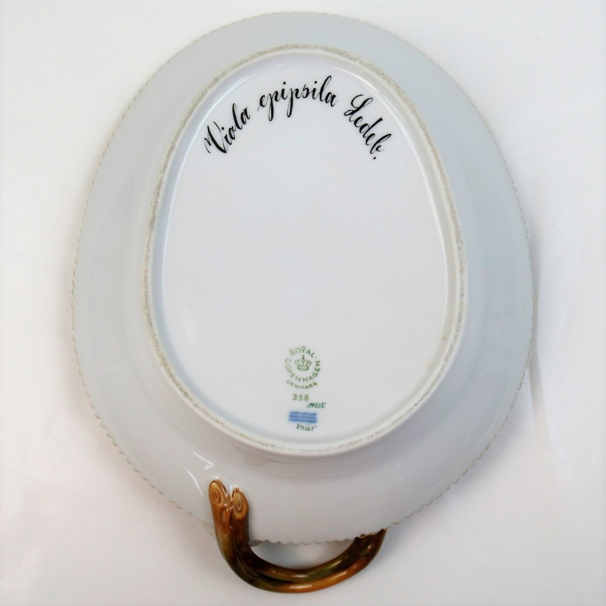 1円～ ロイヤルコペンハーゲン フローラダニカ Viola epipsila ledeb オーバル ピクルスディッシュ y73-1357097k【Y商品】_7