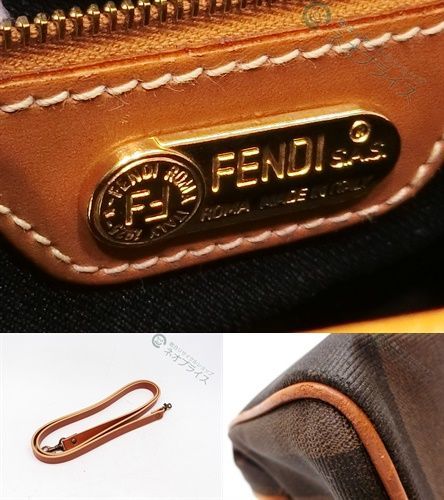 A3880 FENDI フェンディ ペカン PVC レザー 2WAY ハンド バッグ FENDI フェンディ ヴィンテージ ni83z8 フェンディ（FENDI）-ペカン買取｜最新相場でフェンディを売る バッグFENDI