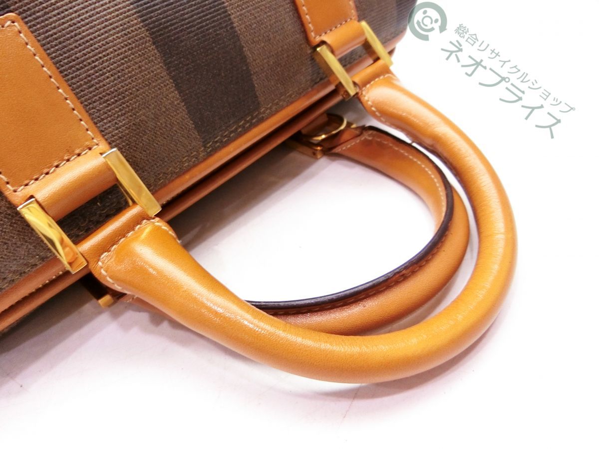 A3880 FENDI フェンディ ペカン PVC レザー 2WAY ハンド バッグ FENDI フェンディ ヴィンテージ ni83z8 フェンディ（FENDI）-ペカン買取｜最新相場でフェンディを売る バッグFENDI