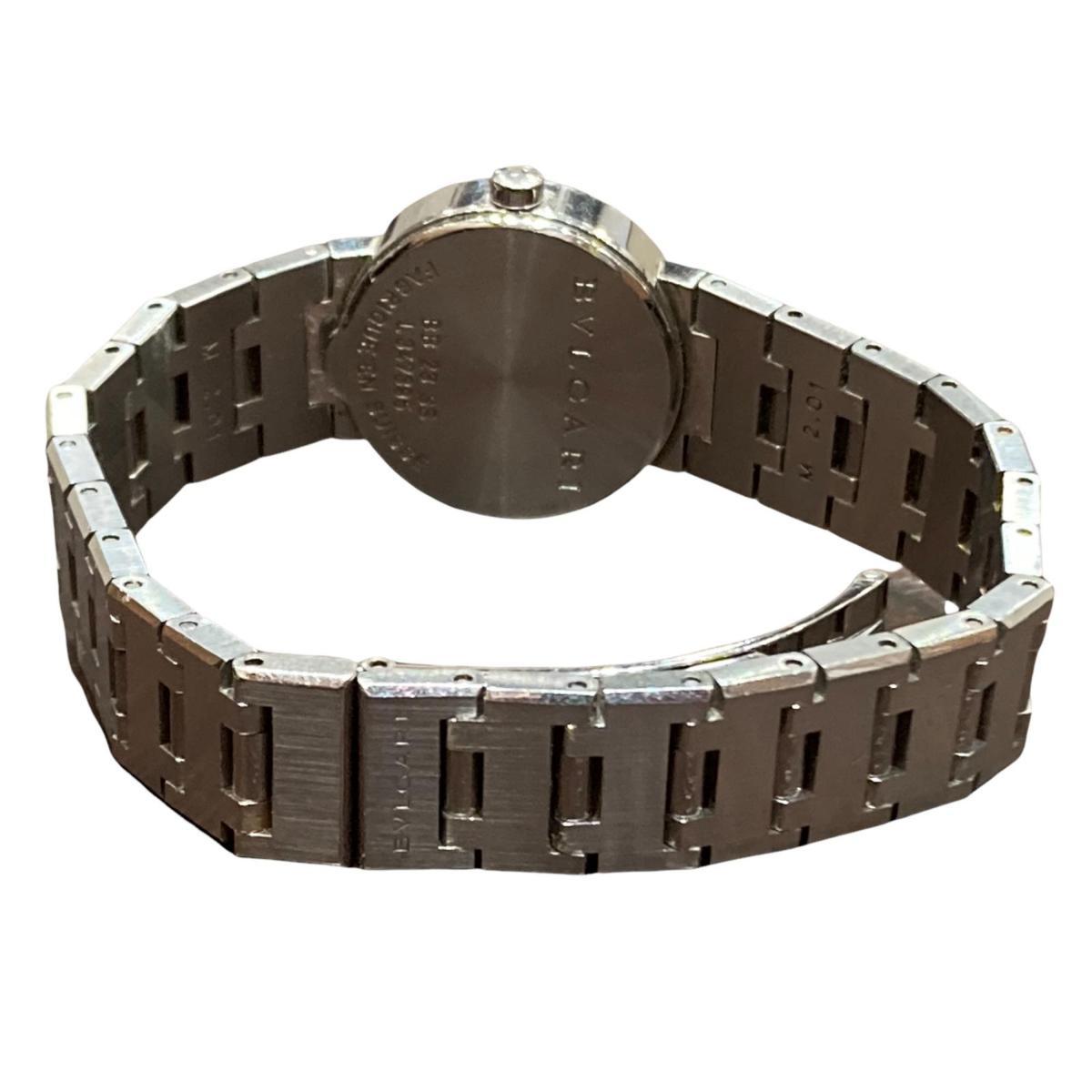 1円 BVLGARI ブルガリ ブルガリブルガリ レディース腕時計 SS 黒文字盤  