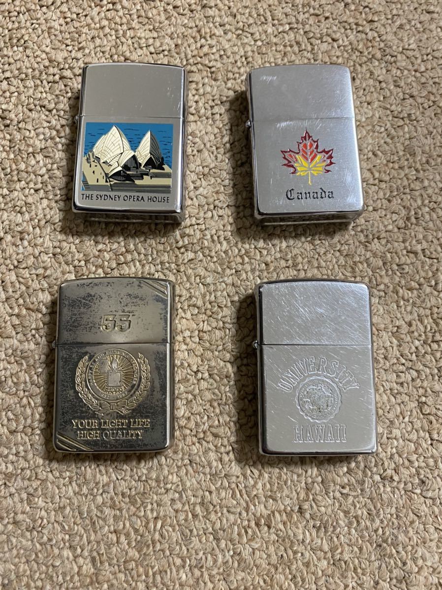 ZIPPO ジッポー オイルライター まとめ売り4点(Zippo)｜売買された