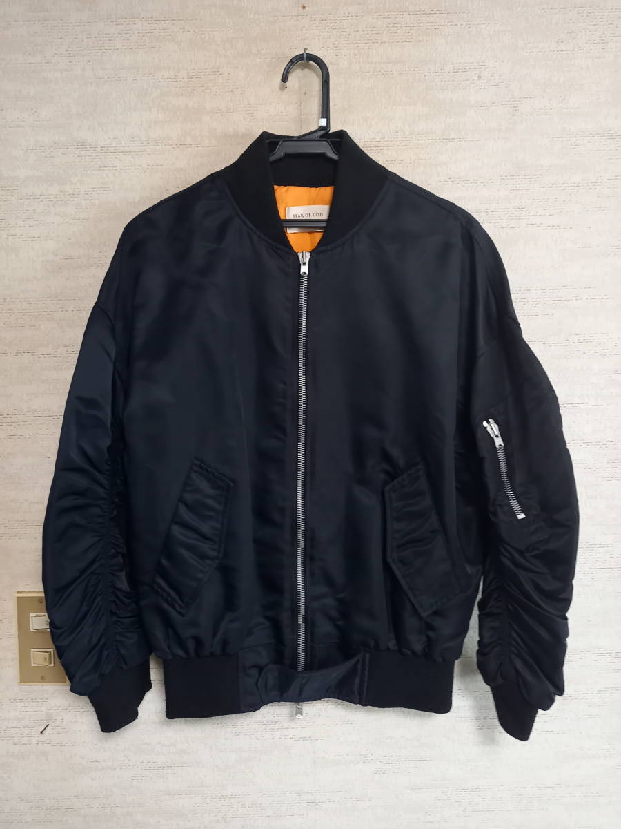 最終値下げ春物FEAR OF GOD MA-1 FOG フィアーオブゴッド　XL FEAR OF GOD MA-1 ボンバージャケット フィアオブゴッド FEAR OF MA-1