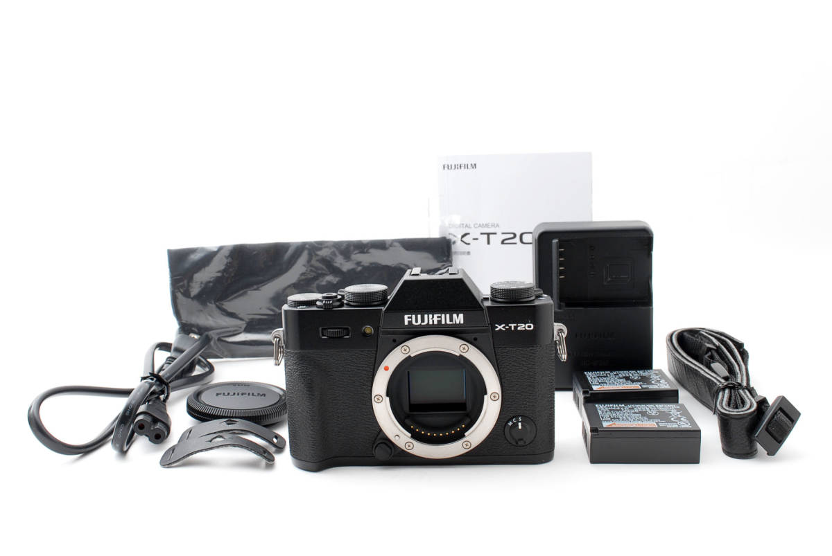 Fujifilm X-T20 ミラーレス一眼 ブラック ボディ、バッテリー付き