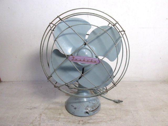 扇風機 4枚羽根 昭和レトロ 東芝 芝浦製作所 ELECTRIC 鉄製 FAN