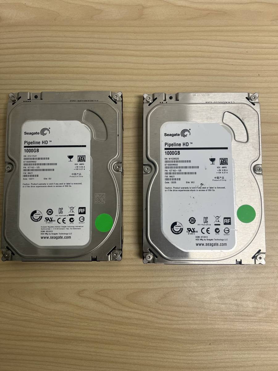 驚きの破格値 Seagate 内蔵 Video 3.5 HDD 1TB 3.5インチ / SATA 6Gb/S / 5900rpm / 64MB ST1000VM002 2台セット(1TB～)｜売買されたオークション情報、yahooの商品情報をアーカイブ公開 - オークファン 3.5 SerialATA