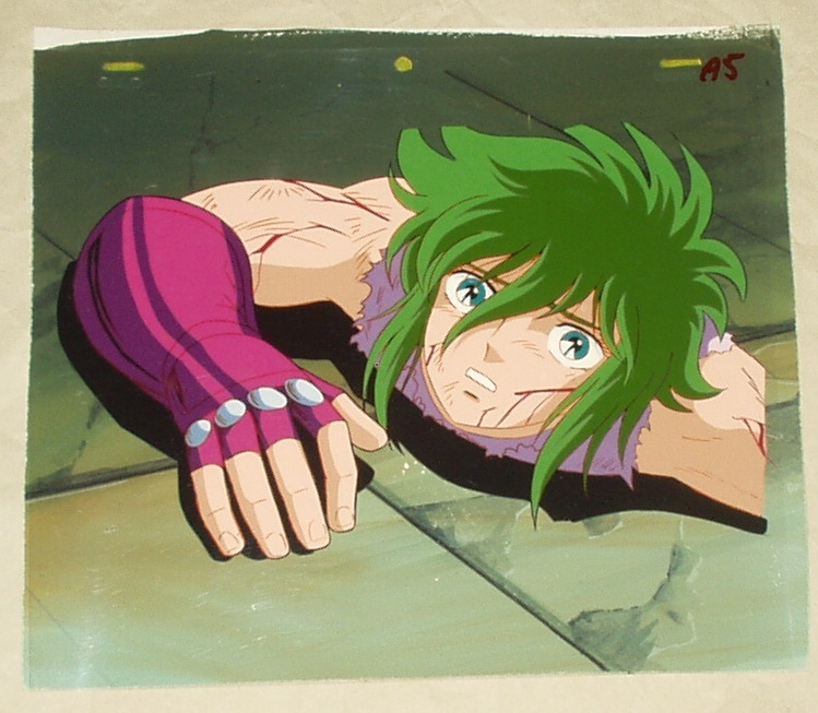 聖闘士星矢　アニメ　セル画　アンドロメダ瞬　星矢　80年代 聖闘士星矢 セル画 アンドロメダ瞬(聖闘士星矢)｜売買された
