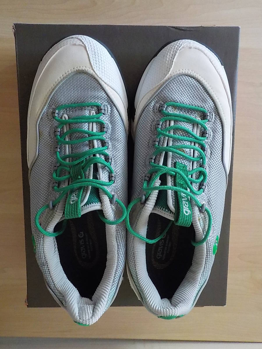 新品 初期 希少 レア GRAVIS KONA WHITE/SILVER グラビス コナ 7 25.0  