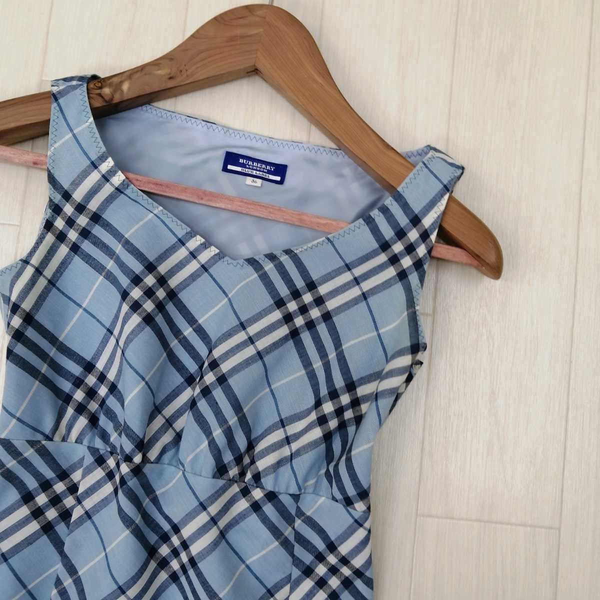 A ☆ elegant 気品溢れる バーバリー BURBERRY BLUE LABEL チェック柄 