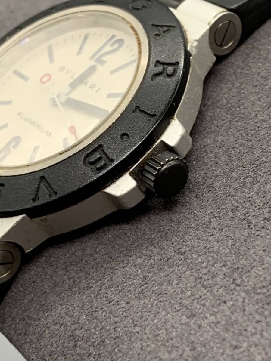 4705】￥1 BVLGARI ブルガリ アルミニウム AL38TA 自動巻き メンズ 