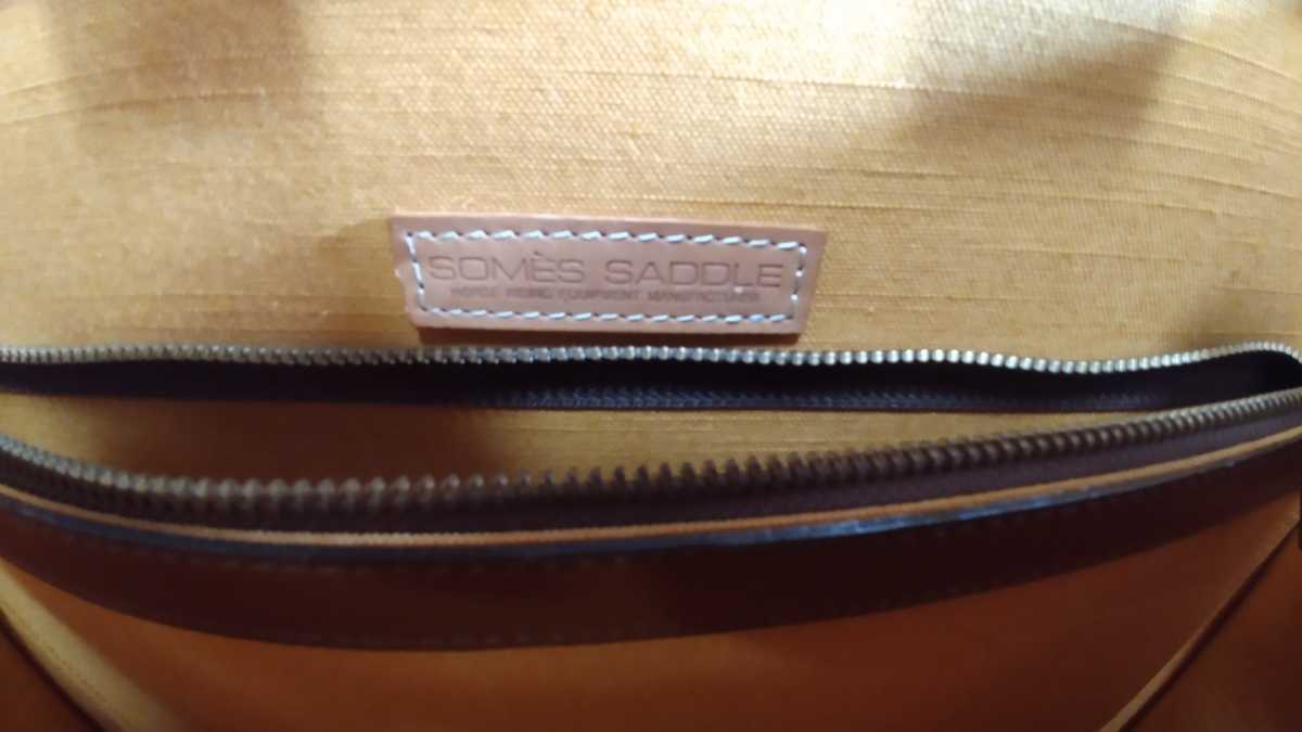 美品 皇室御用達 ソメスサドル レザーダレスバッグ エグゼクティブ 