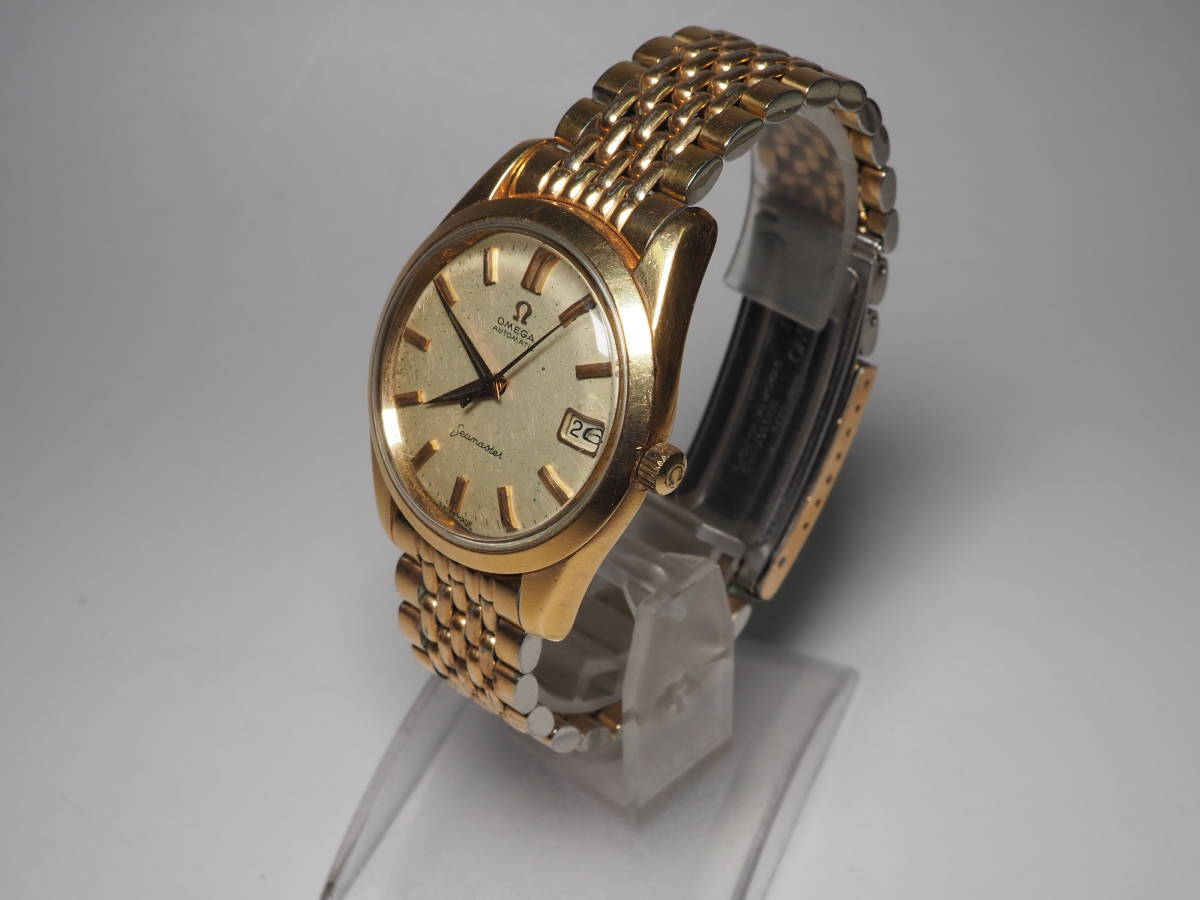 ✨OMEGA✨オメガ✨シーマスター✨デイト✨ゴールド✨メンズ✨腕時計✨ オメガ シーマスター オートマチック OMEGA Seamaster デイト 自動巻