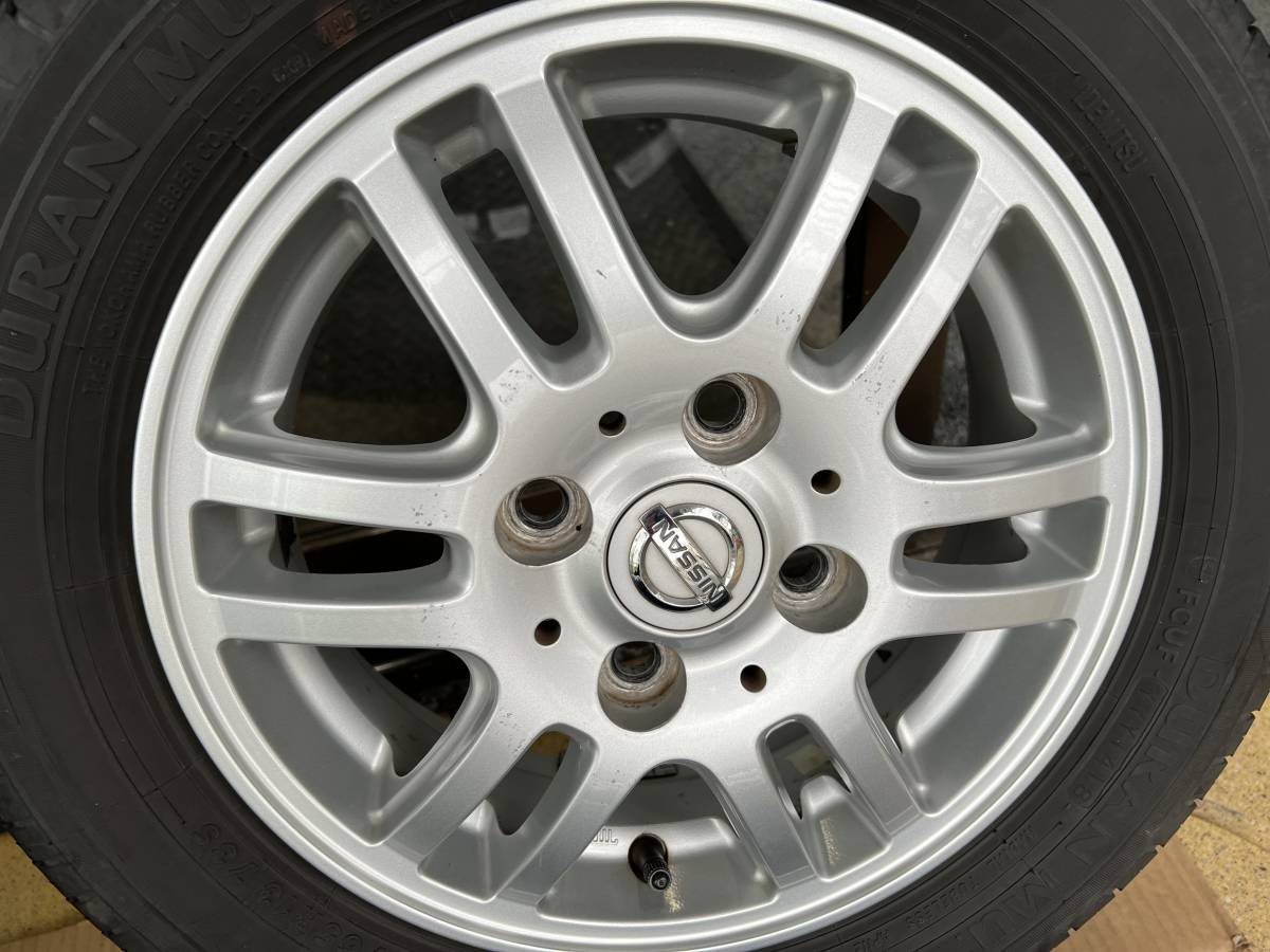 日産 純正アルミホイール 13インチ 4J +45 PCD100 4穴/デュランミュー 