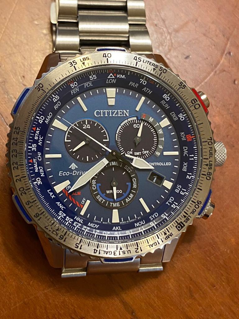 美品 CITIZEN PROMASTER エコ・ドライブ CB5000-50L 電波ソーラー 箱 