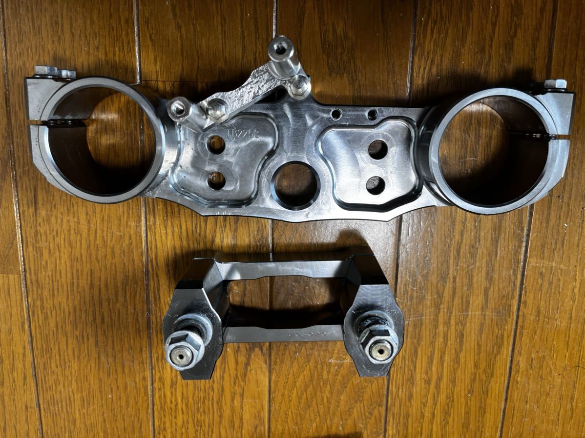 バイク klx250 規制前 ファットバー アルミ トップブリッジ ステム d
