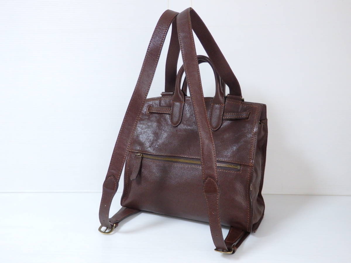 本物 Dakota ダコタ 2way リュック トートバッグ レザー ケリー型 