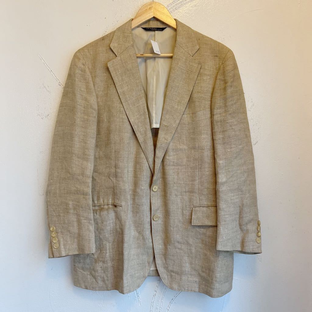  ralphlauren 麻 テーラードジャケット AB6 /ラルフローレン リネン(テーラードジャケット、ブレザー)｜売買されたオークション情報、yahooの商品情報をアーカイブ公開 - オークファン 男性用