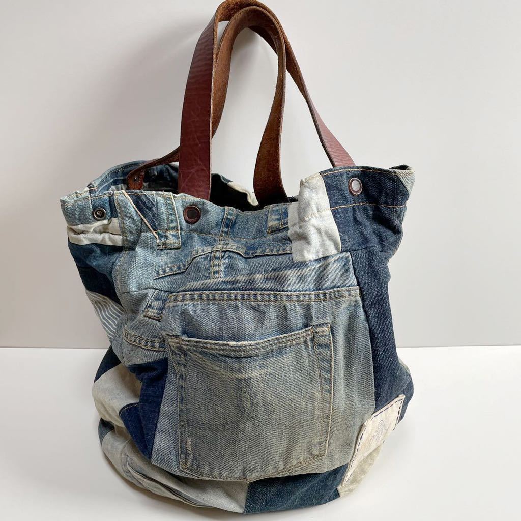 いぬまる【新品未使用DOUBLE RRL 特別仕様超高級デニムトートバッグ メルカリ - RRL（トートバッグ）のフリマアイテム一覧 公式通販 トート