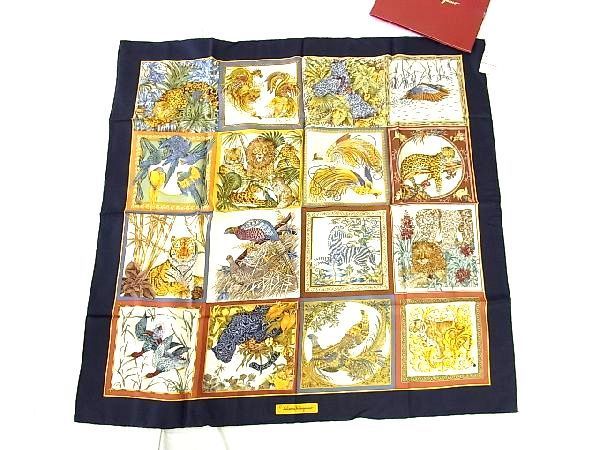 1円 □極美品□ Salvatore Ferragamo サルヴァトーレフェラガモ シルク
