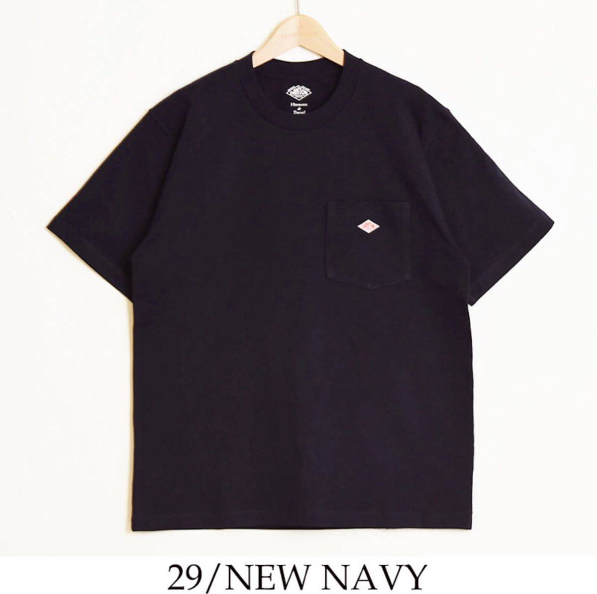 定番人気，限定SALE 品 DANTON ダントン Tシャツ 44 NEW ネイビー(文字、ロゴ)｜売買されたオークション情報、yahooの商品情報をアーカイブ公開 - オークファン XLサイズ以上