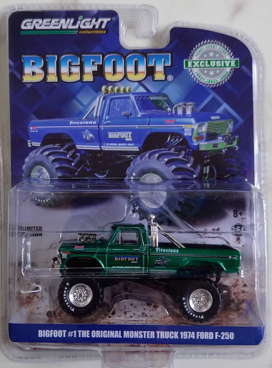 0 F-250 #1 - Bigfoot Monster Truck Ford Greenlight 1:64 The