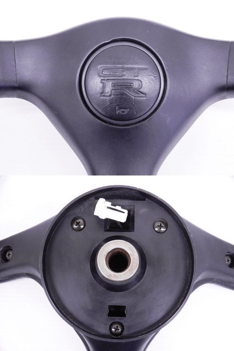 ○ 希少! 日産 BNR32？スカイライン GT-R レザー 純正 ステアリング