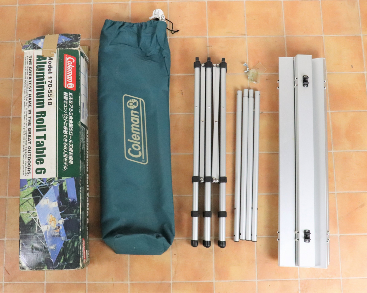 Coleman コールマン アルミニウム ロールテーブル6 箱 袋 付き キャンプ用品 バーベキュー コンパクト 持ち運び 軽量 アウトドア 004JFMB98