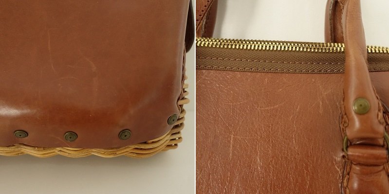 □【定価12万】エバゴス ebagos *Beautiful space カーフ×紅籐
