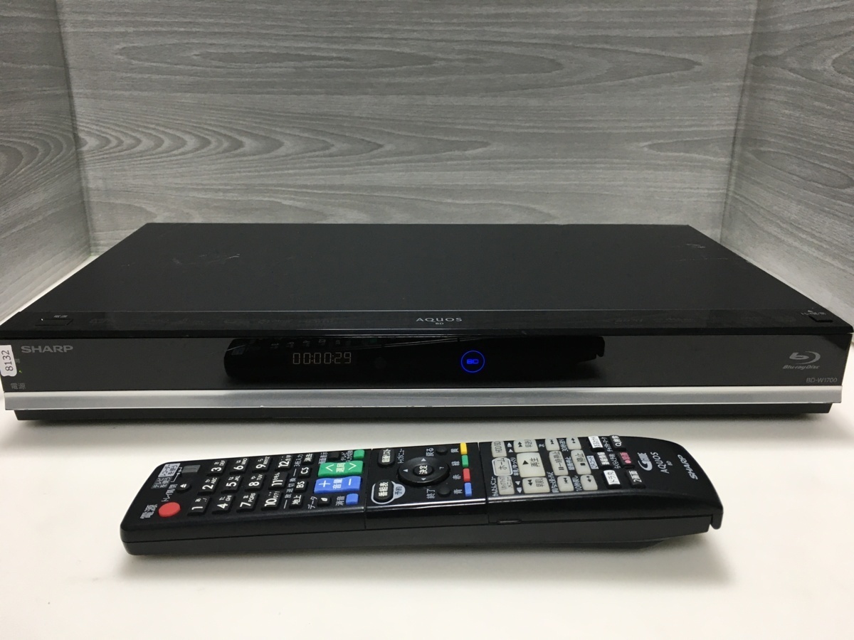 BD-W1700 SHARP ブルーレイレコーダー シャープ 2015年 1TB AQUOS