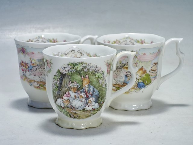 【SALE，人気】 K05089 ROYAL DOULTON ロイヤルドルトン BRAMBLY HEDGE ブランブリーヘッジ マグカップ THE WEDDING 2客 / POPPY'S BABIES 1客(ロイヤルドルトン)｜売買されたオークション情報、yahooの商品情報をアーカイブ ロイヤルドルトン