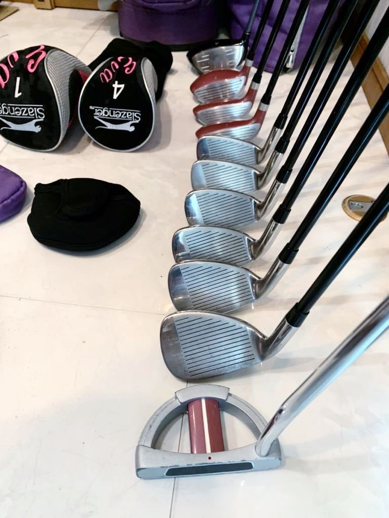 良品 PARIS レディース ゴルフクラブセット パター付き アイアン 