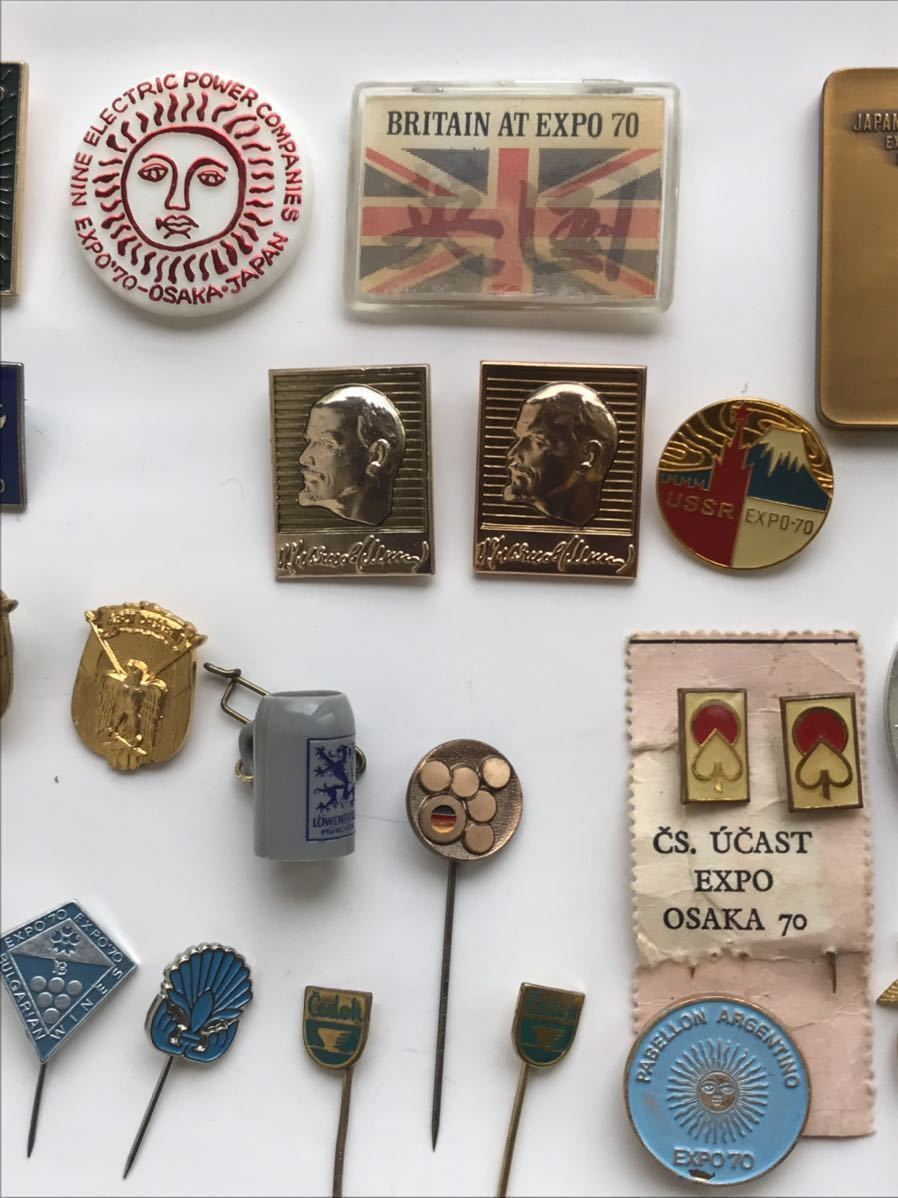 EXPO'70 大阪万博記念(ピン)バッヂ・メダル他 (おまとめ)(ピンバッジ