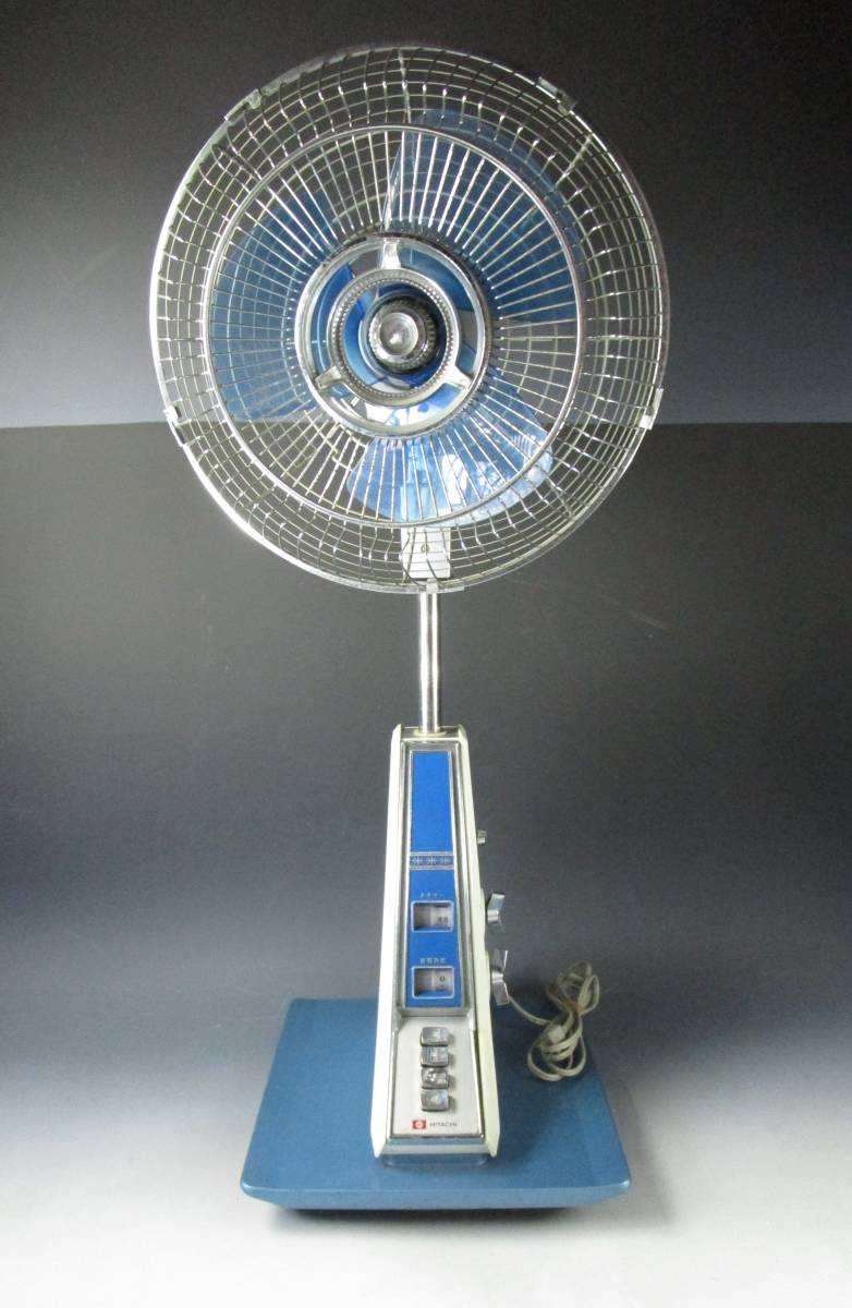 阡》昭和レトロ HITACHI 日立 扇風機 H-625 DESK FAN 実働品(扇風機 