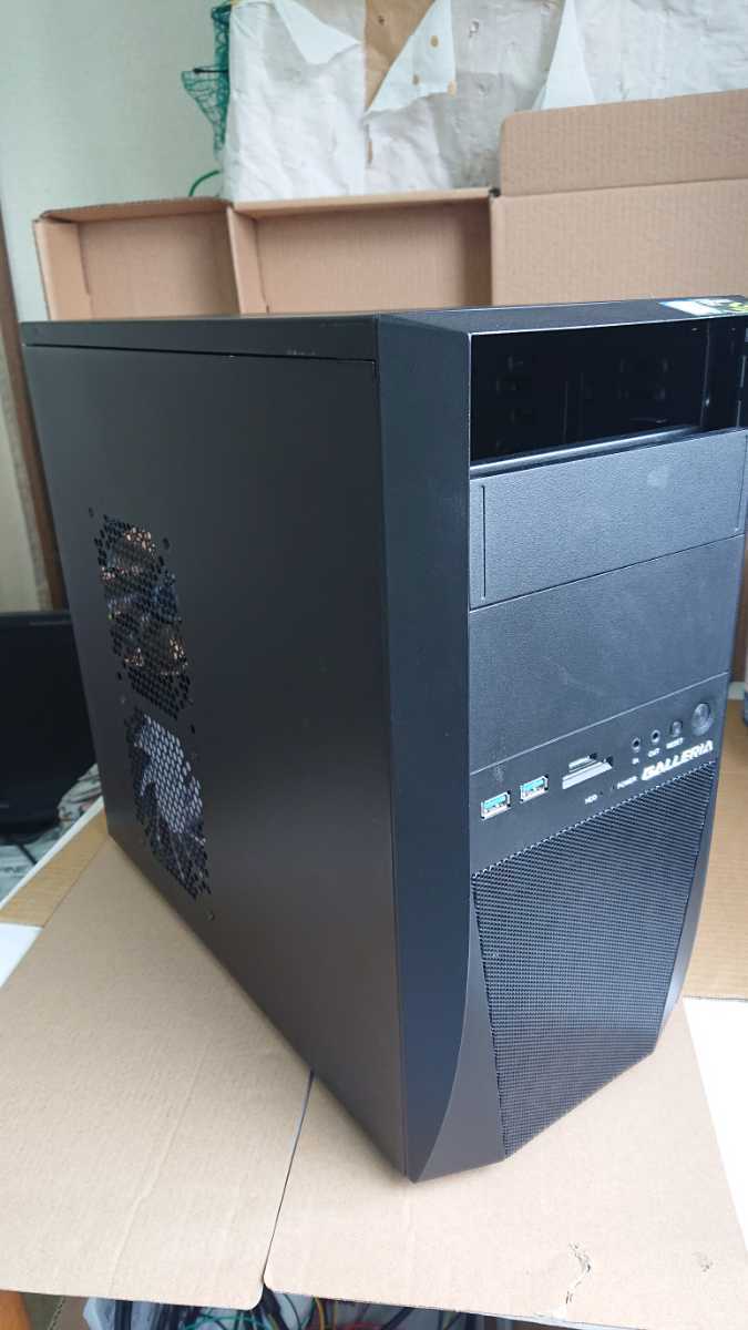 GALLERIA Micro-ATX PCケース (中古) ケースファン3個付き 